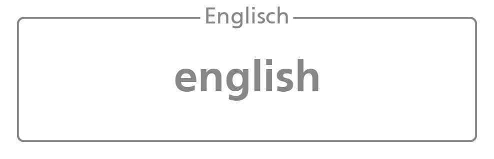 Button: Informationen in englischer Sprache